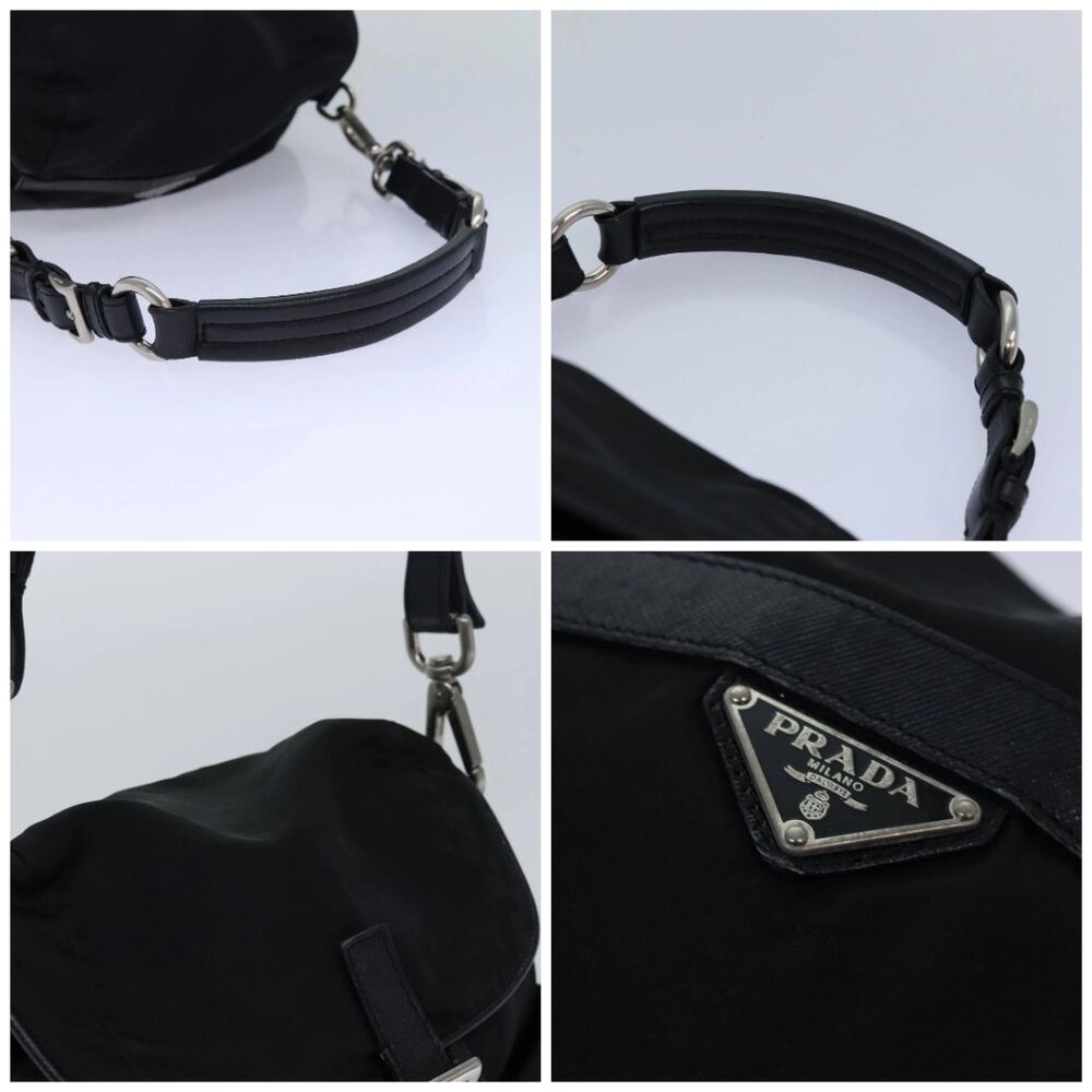 PRADA Backpack Nylon Black Silver Auth 85289 - Picture 16 of 16